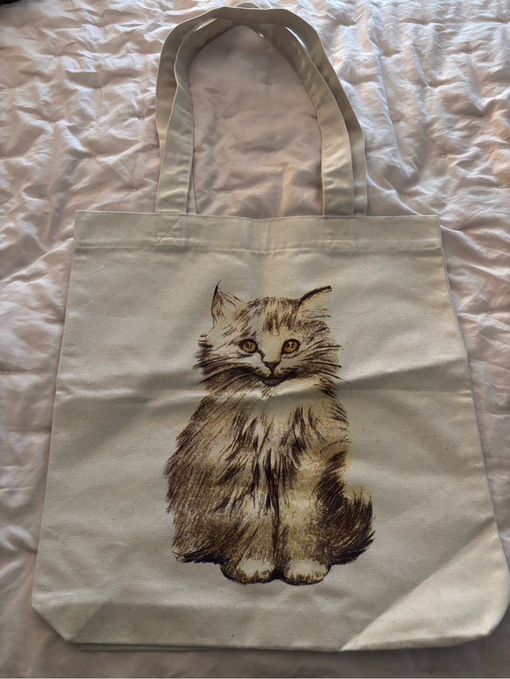 Taylor Swift V&A Songbook Trail Canvas Cat Tote Bag